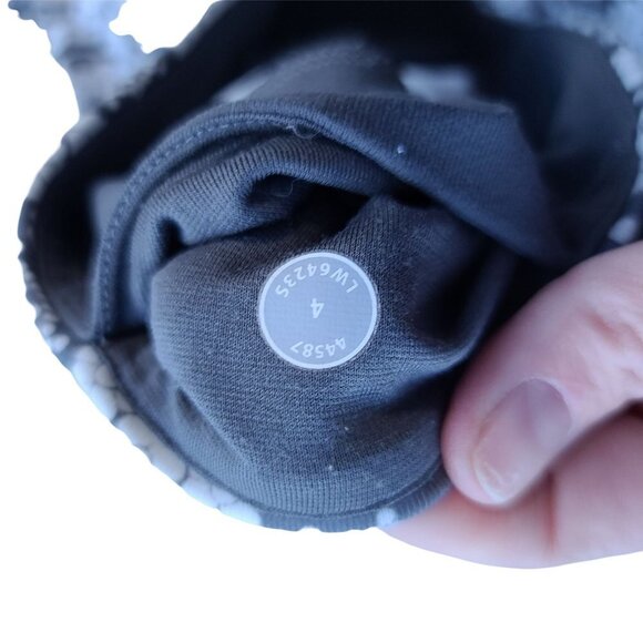 Lululemon Wunder Under Twiggy Floral Nimbus Print Crop Leggings Gray White 4 - Picture 9 of 9